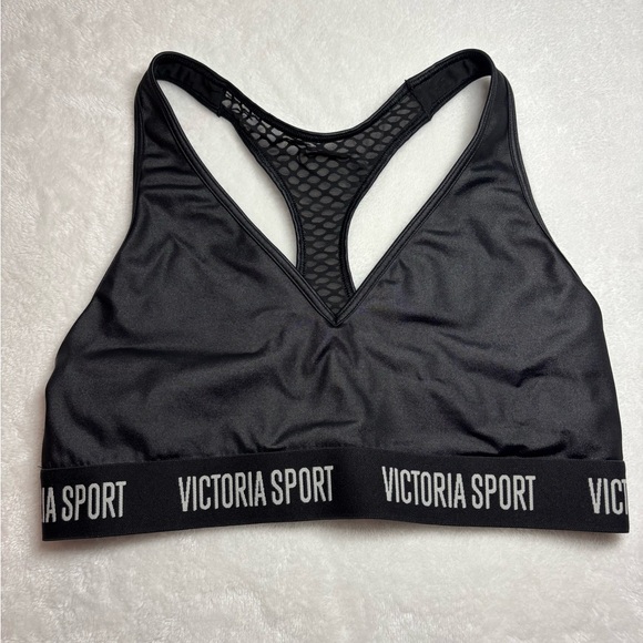 Victoria's Secret Other - Victoria's Secret Black Sports Bra with Mesh Detail